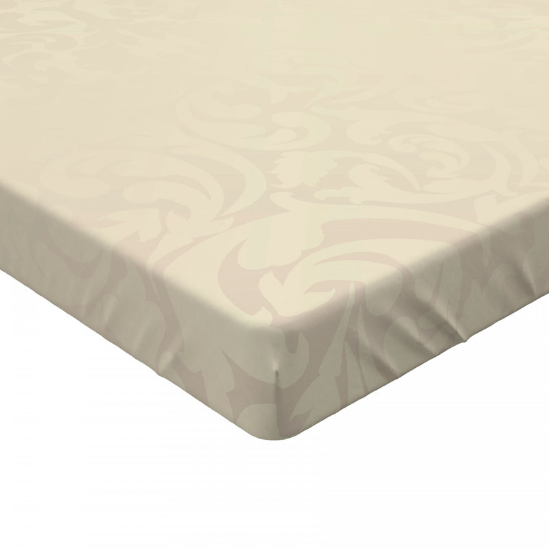 Microfiber Damask Fitted Sheet, Twin XL Fitted Sheet