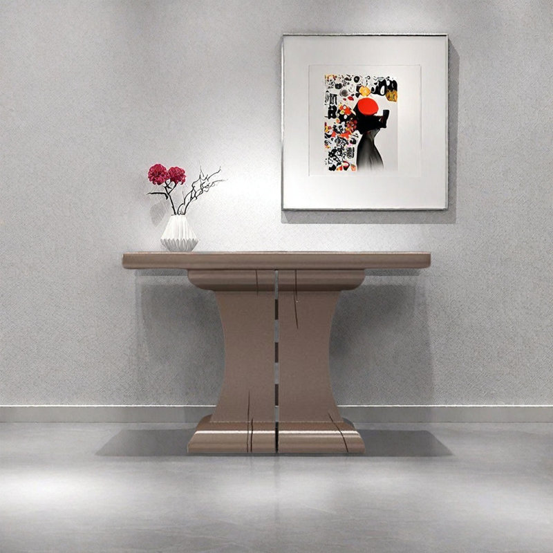 Console moderne minimaliste, Brun, H 35,43 po x l 47,24 po x P 15,75 po