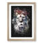 Lion Abstract Paint Splash - Picture Frame Graphic Art-56922955-56922956