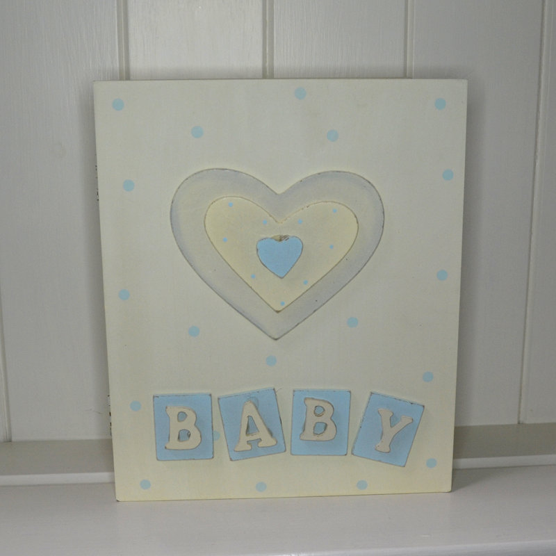 Manufactured Wood People Album, Cream/Blue