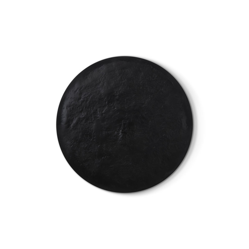 Ripple Resin Leaf with Antiquing Wall Décor, Polished Aluminum