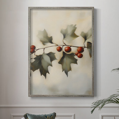 Art des Fêtes de Noël - Série 2 - CECXCIX, reproduction d'art encadrée - bois massif