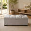 Banc de chambre rembourré, pouf multifonctionnel de bout de lit