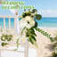 Décoration de chaise de mariage, fleurs de banc blanc, ensemble de 10 roses artificielles avec eucalyptus et rubans, décor de cérémonie d'allée-130203019