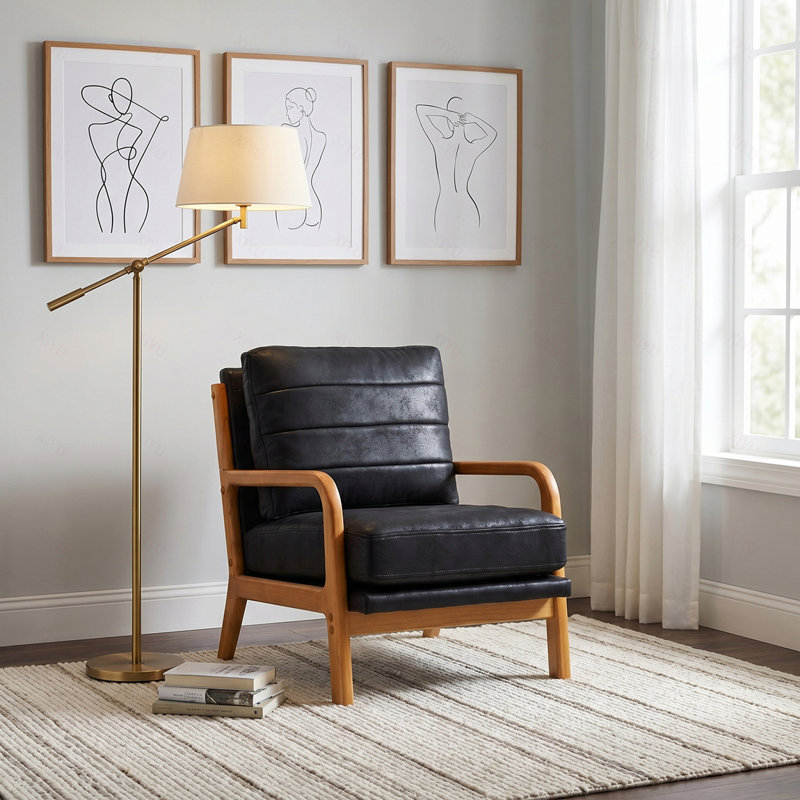 Fauteuil en aluminium et tissu, Polyester-Black