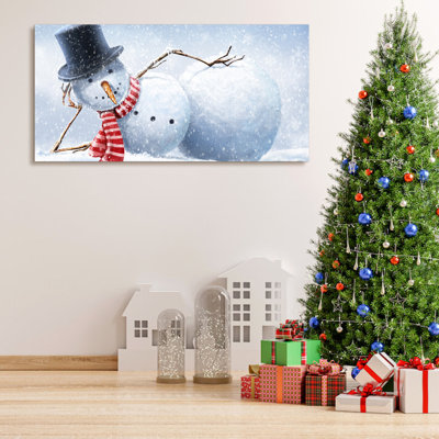 " Cute Laying Snowman "