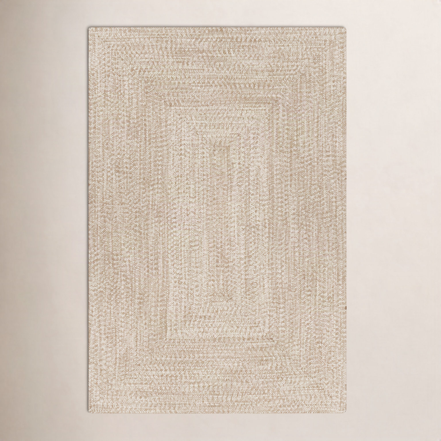 Leroux Beige Outdoor Rug, Rectangle 5' x 7'6"