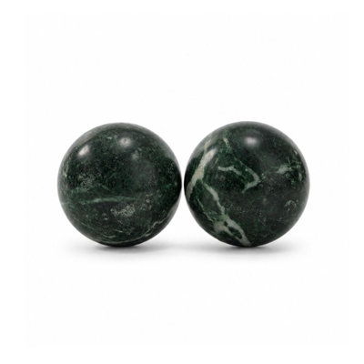 Bola Marmol Sphère en marbre vert 3 po - Paquet de 2
