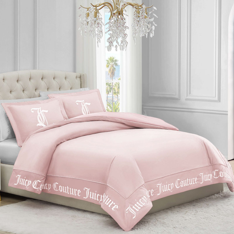 Gothic Reversible Comforter Set, King Comforter + 2 King Shams, Black