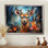 Art mural sur toile, "Deer Graceful Fawn Collage II"