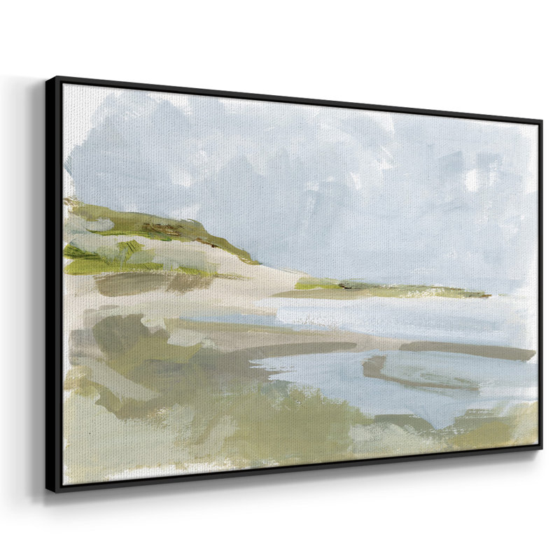 Sea Cove Impression II, reproduction d'art sur toile, H 17 po x l 25 po x P 2 po, Noir