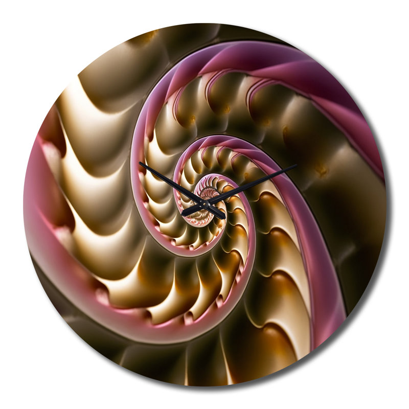 Horloge murale Fractal Spiral, Grand