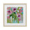 For For Rose Trio, impression sous verre encadrée, design par Amanda Brooks