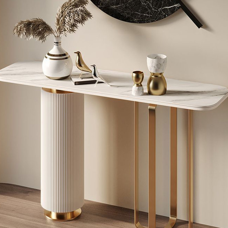 Nordic Modern Console Table, 33.5" H x 59.1" W x 15.7" D