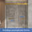 66-72 In. W X 76 In. H Double Sliding Frameless Shower Door With 3/8 In. (10mm) Tempered Glass-107225050