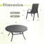 Edison avec chaises empilables en textilène-956729216