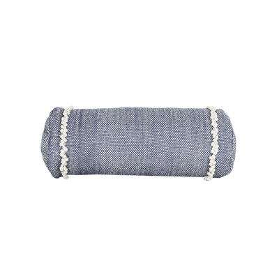 8x20 Outdoor Filled Bolster Pillow Blue