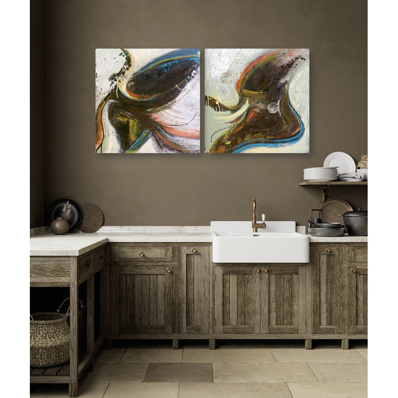 Ensemble Mid-Century - reproduction d'artiste sur toile, L 20 po x H 20 po x P 1,5 po, Unframed