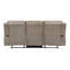 Canapé inclinable double de style luxueux