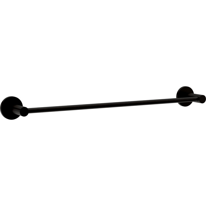 Barre à serviettes murale Precept 1, Noir mat, H 1,97 po x L 19,97 po x P 2,86 po