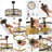 Celeste 21.6" 6-Light Industrial Farmhouse 6-Speed Metal Mobile-App/Remote-Controlled Caged LED Ceiling Fan-108648552