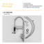 Robinet de cuisine à poignée simple 19 po - Acier inoxydable 304 de qualité supérieure, conception moderne élégante, cartouche en céramique sans fuite
