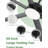 60" Ceiling Fan With Dimmable LED Light For Up To 400Sq. Ft. Area, Works For 15 Degree Sloped Ceiling, RGB Lighting Mode Remote & App Control Damp-Rated-1436991338