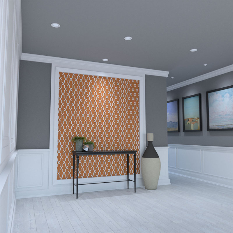 Panneaux muraux décoratifs en PVC de qualité architecturale Casablanca, l 15,4 po x H 15,4 po x P 0,4 po
