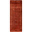 Overdyed Hand-Knotted Wool Modern-Contemporary Brown Runner 3' 1" x 8' 2"
