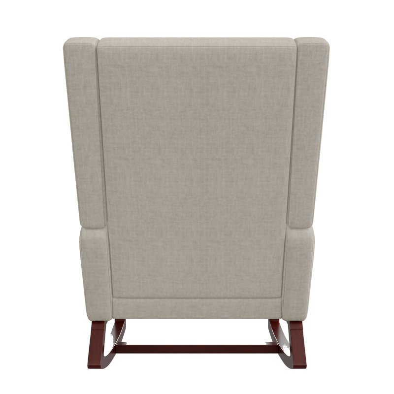 Solid Wood Rocking Chair, Beige