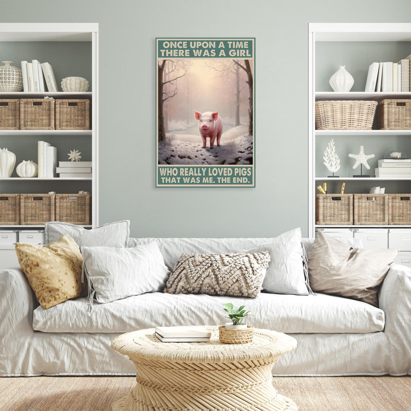 " Who Really Loved Pigs ", 36" H x 24" W x 1.25" D
