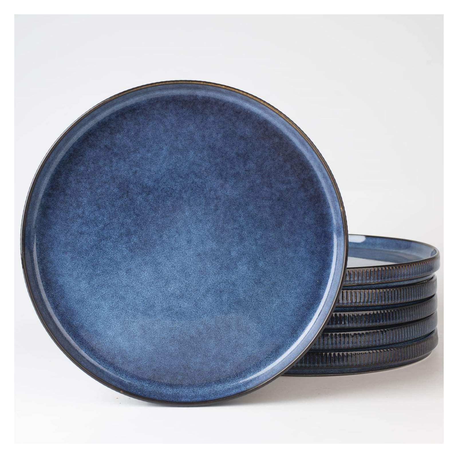 Joss & Main 10" Stoneware Dinner Plate, Nebulas Blue
