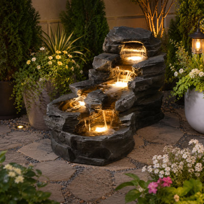 Fontaine de sol avec lumière Dorien