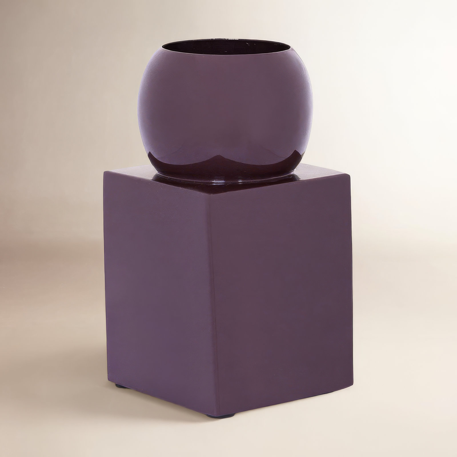 Paulding Iron Table Vase, Brown