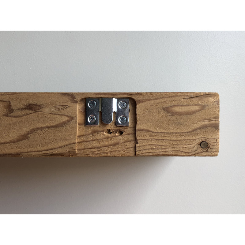 Mcfall 2 Piece Reclaimed Barn Wood Floating Shelf, 3" H x 24" W x 7" D, Natural