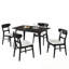 5 pièces Vasili avec 4 chaises à dossier creux-74514512