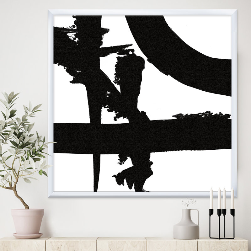 «Black and White Crossing Paths I», reproduction d'art sur toile, null, null