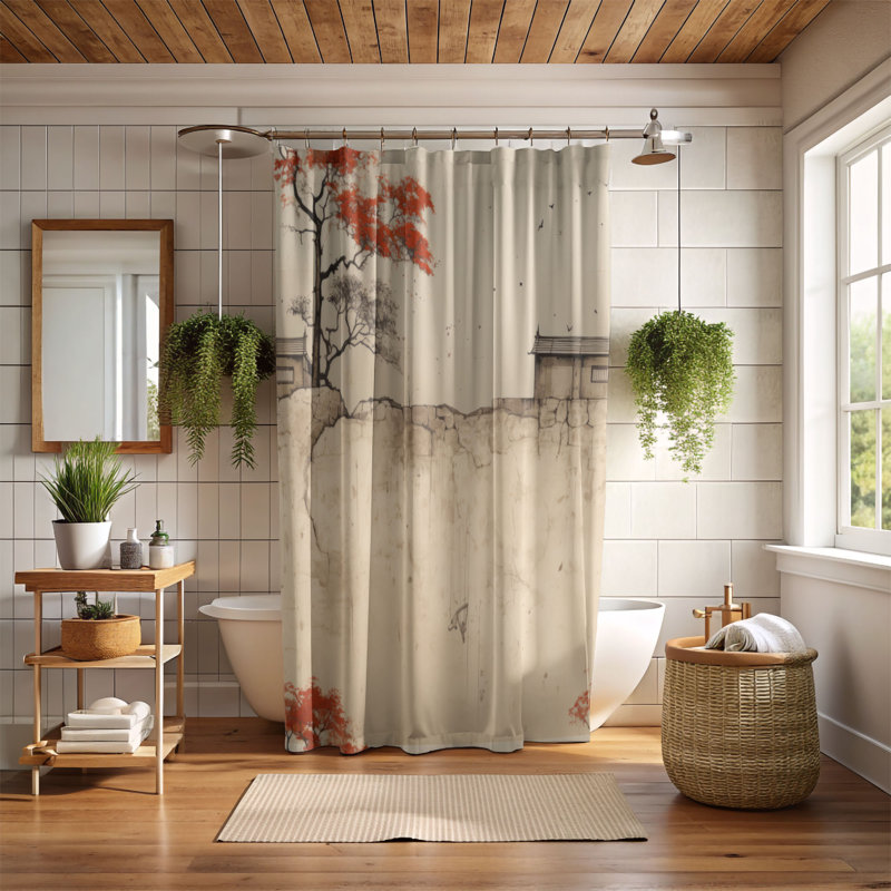 Rideau de douche Classic Wall - Premium, H 74 po x l 71 po