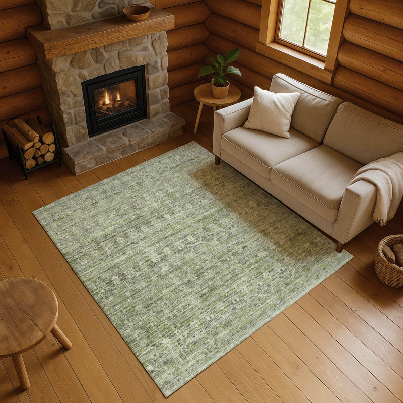 Tapis à rayures de qualité supérieure lavable à la machine AMF1746, Rectangle 10 pi x 14 pi