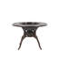 Frame Round Metal Outdoor Dining Table With Umbrella Hole , 105cm cm W 105cm cm D