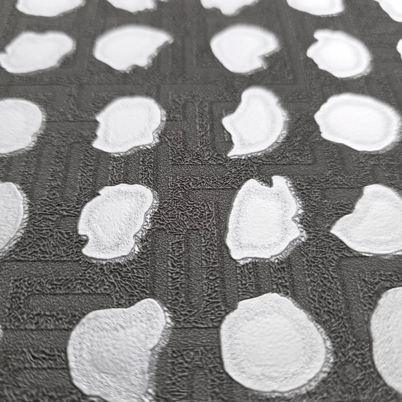 Papier peint géométrique géométrique mat gris foncé géométrique