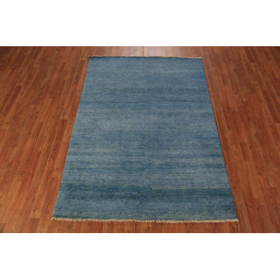 Tapis bleu Gabbeh 5 x 7