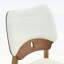 Chaise d'appoint en bois avec dossier blanc évidé pour une assise confortable-1524905136