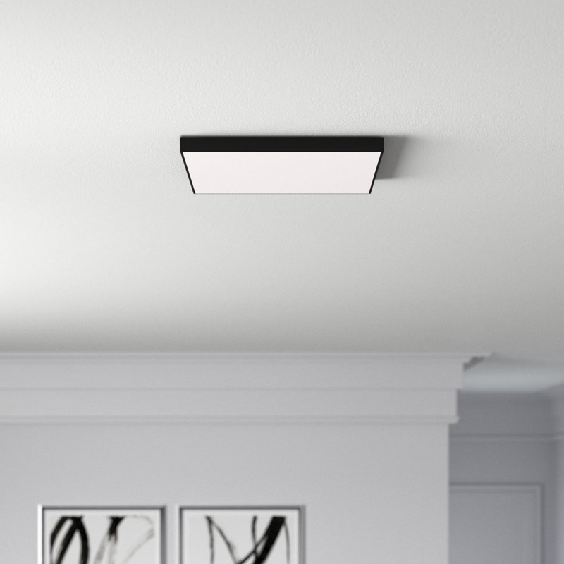 Orduna LED Flush Mount, Black