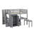 All-Inclusive Loft Bed With Integrated Staircase Bookshelf Drawers Workspace And Wardrobe Ideal Multifunctional Solution-116286868-116286864