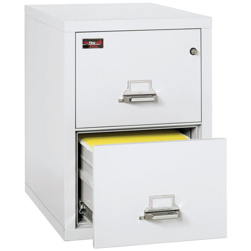Fireproof 2 - Drawer File Cabinet, Arctic White