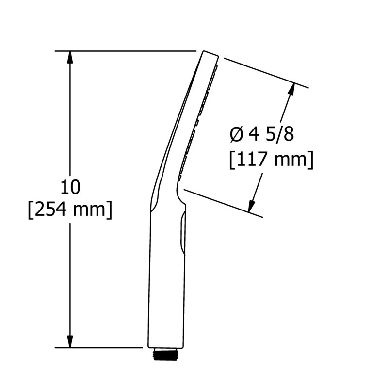 5" 3-Function Handshower, Polished Nickel