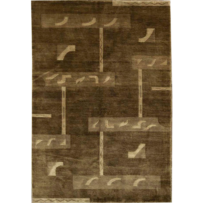 Wool Area Rug in Brown