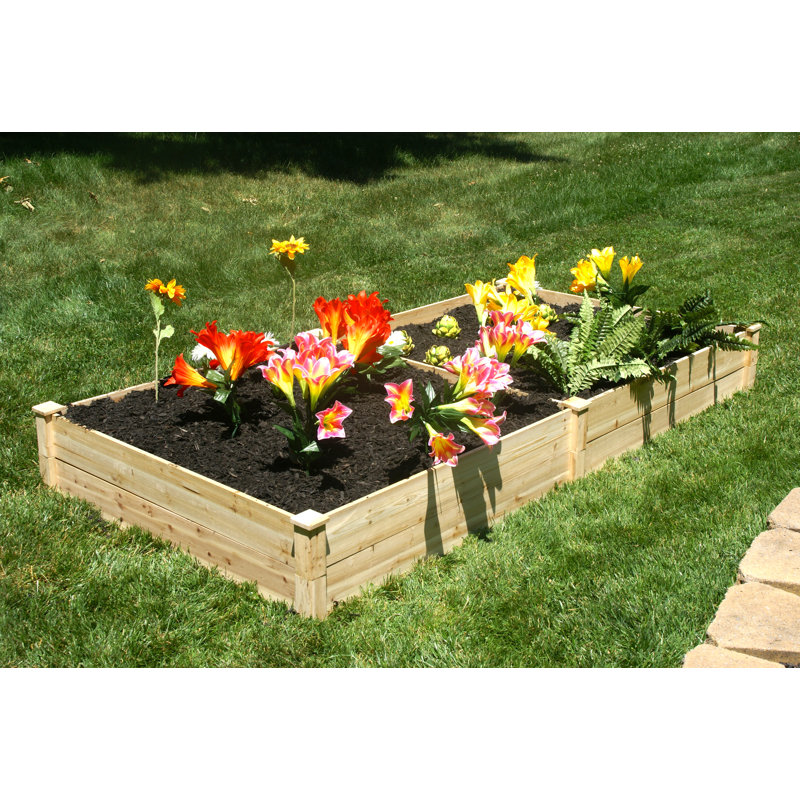 Lit de jardin surélevé en bois 8 pi x 4 pi Konkol, H 11 po x l 96 po x P 48 po