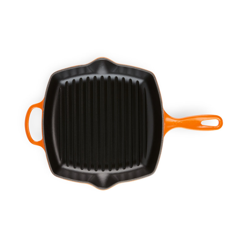 Le Creuset Cast Iron Square Grillit 26cm, Volcanic